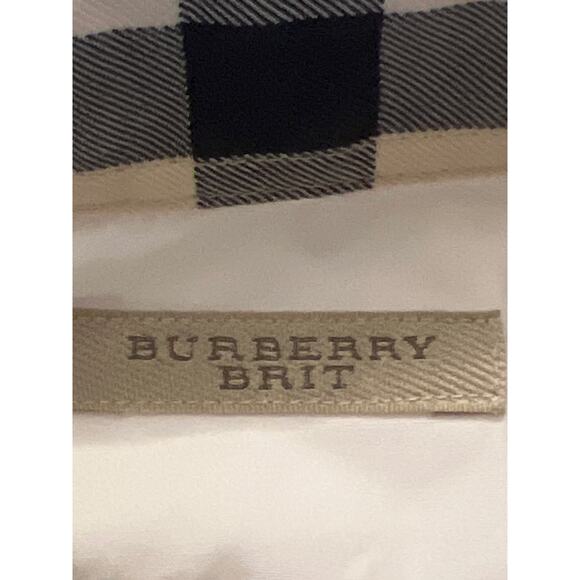 Burberry Brit vintage women’s button front office business long sleeve shirt - Picture 8 of 10